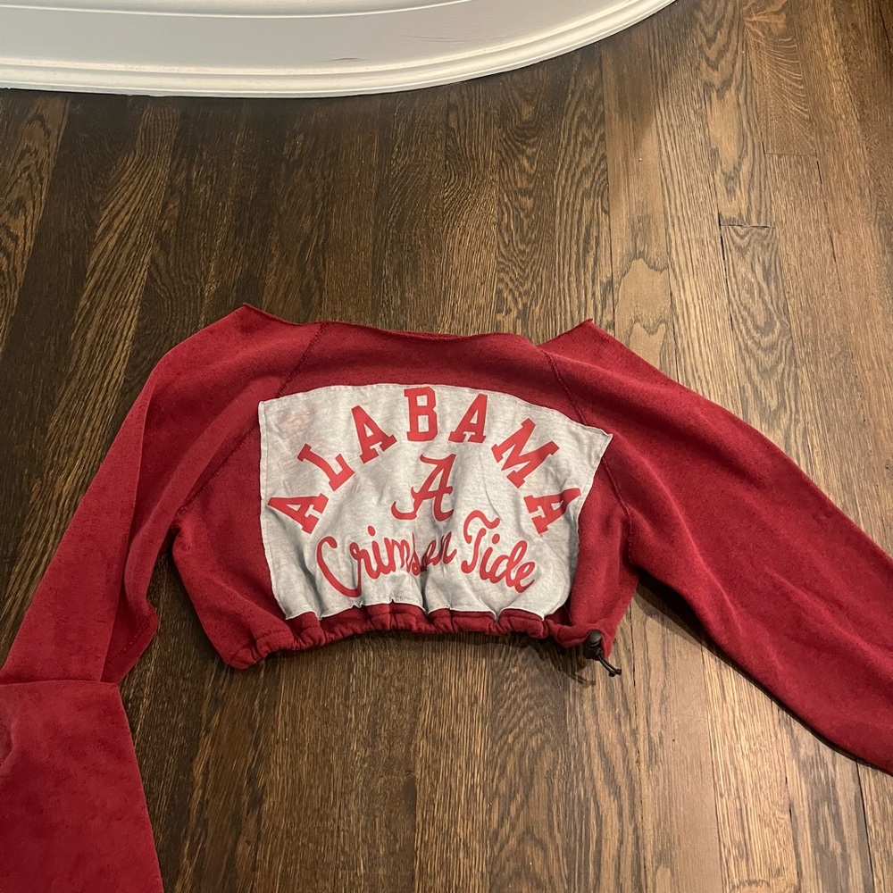 Alabama off the shoulder, sold out sweatshirt with adjustable band